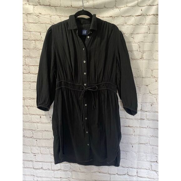 Gap long sleeve button down dress - Picture 2 of 10